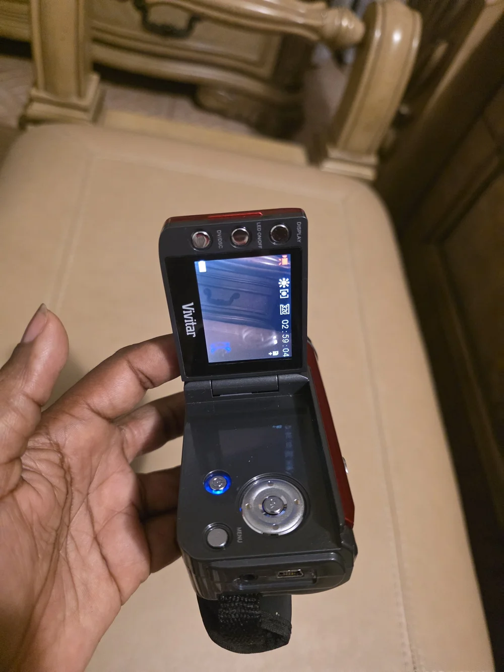 Vivitar Red DVR 518 Compact Camcorder